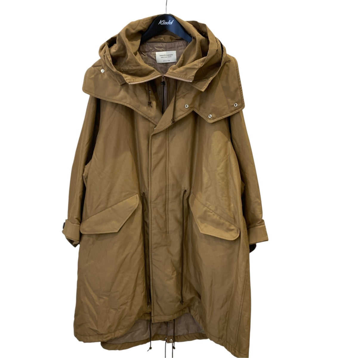 double-front cotton silk mods coatモッズコート1435103009