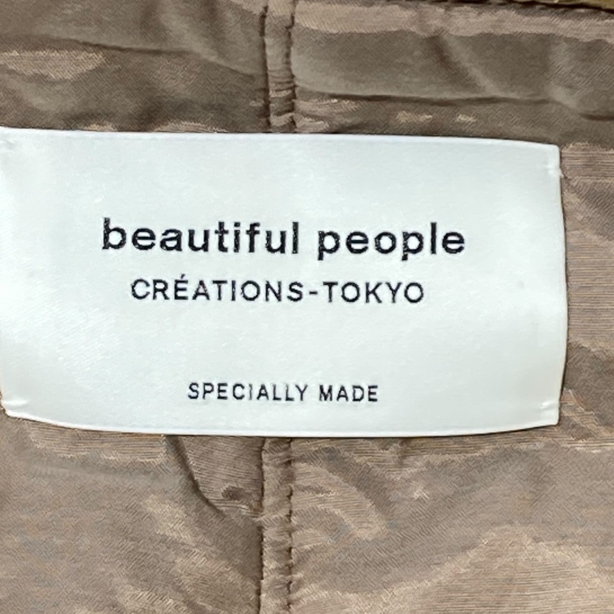 double-front cotton silk mods coatモッズコート1435103009