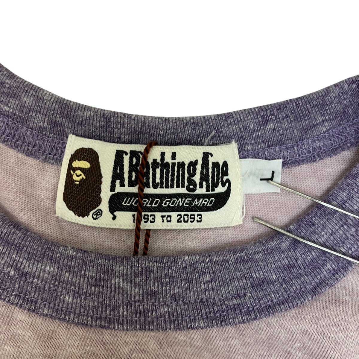 フロッキープリント半袖Tシャツ