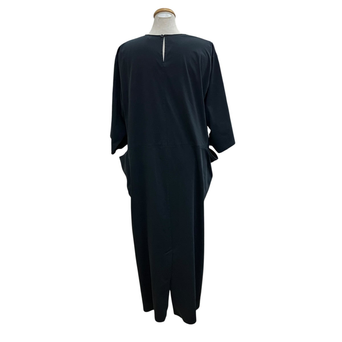 High gauge jersey drape pocket dress半袖ワンピースS21SL-DR12