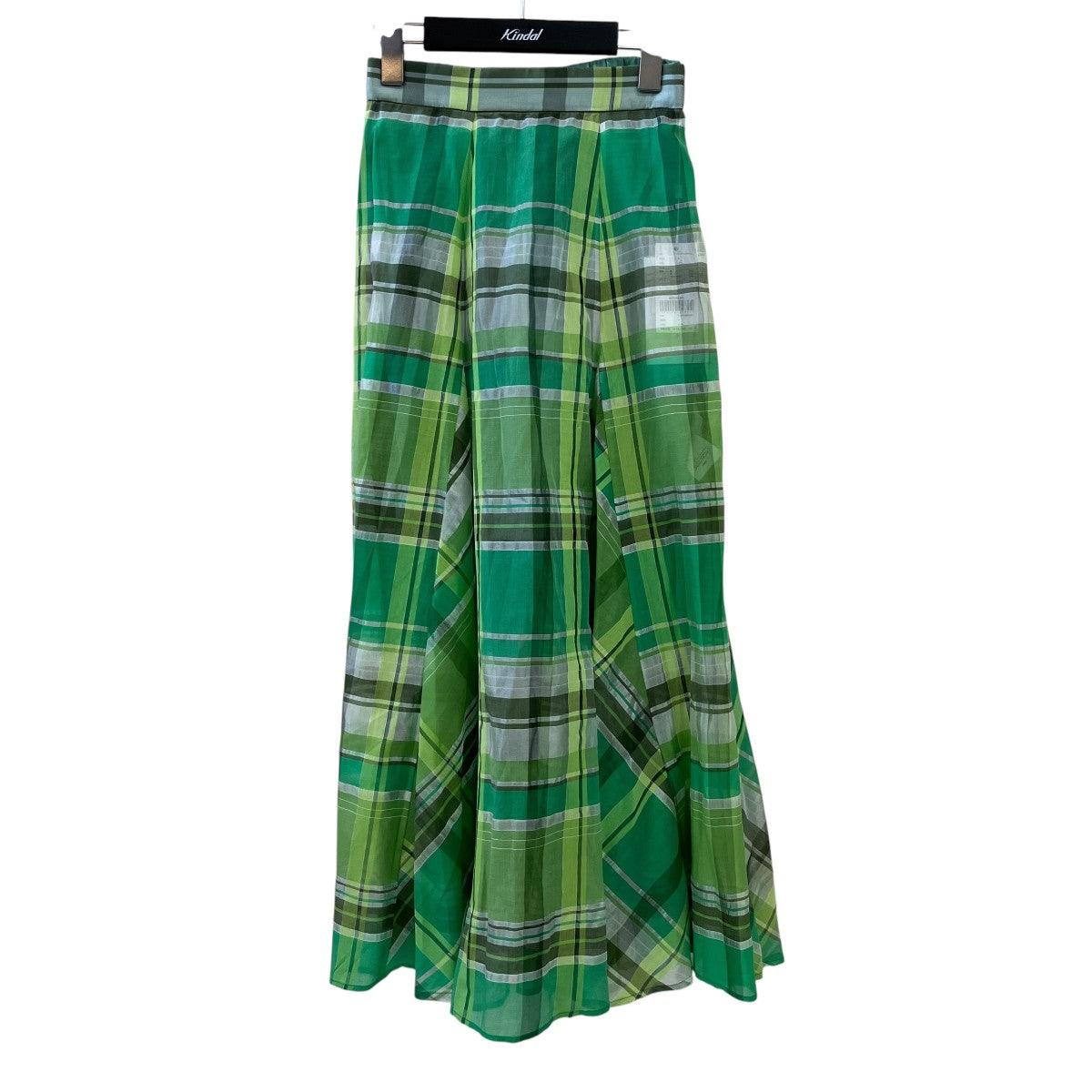 AMERI SHEER CHECK FLARE SKIRTチェックシアーチェックフレアスカート01210960960 古着・中古-1枚目のアイテム画像