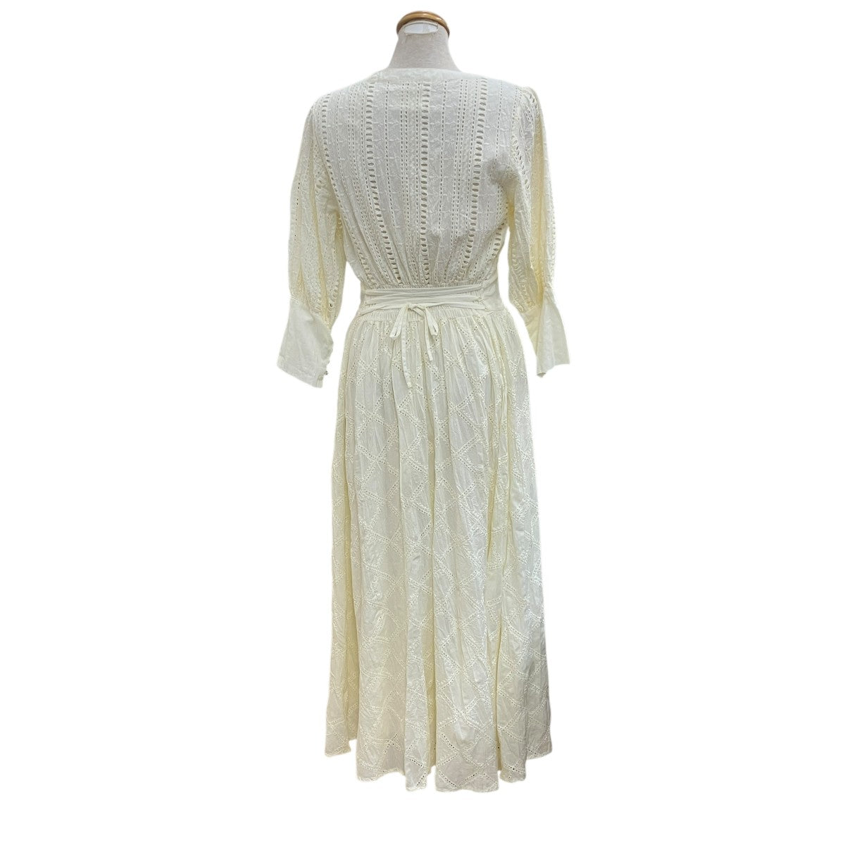 MEDI CRUMPLE COTTON LACE DRESSレースワンピース0191530971