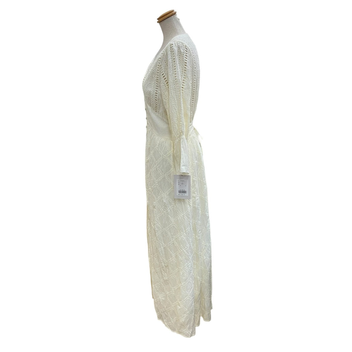 MEDI CRUMPLE COTTON LACE DRESSレースワンピース0191530971