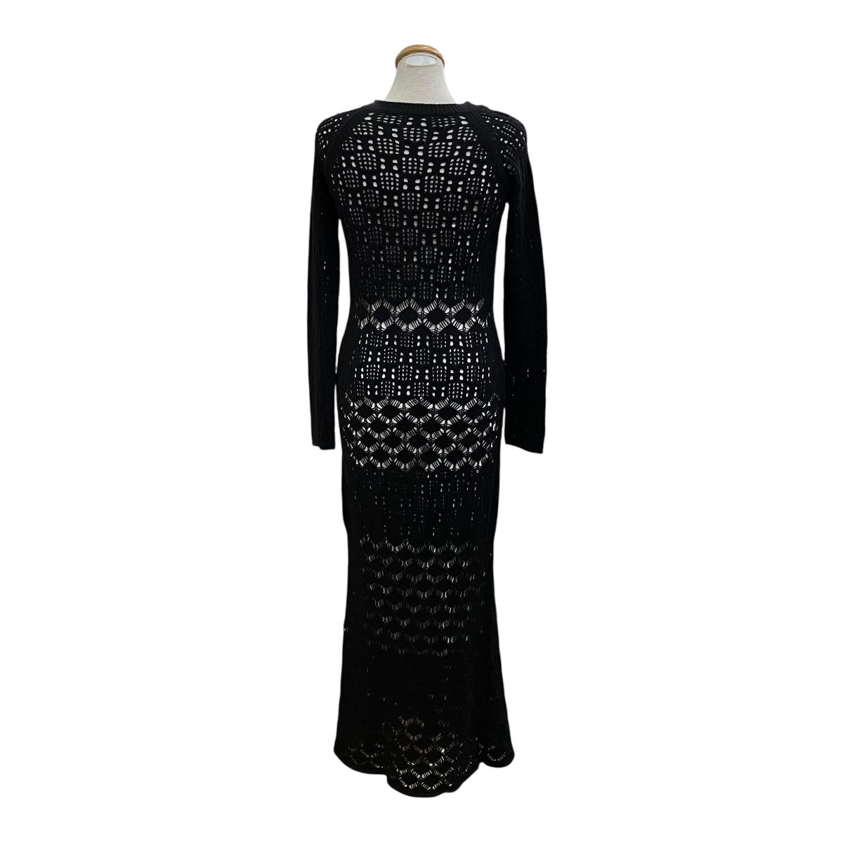 スリップドレス01210560430 CROCHET RAGLAN LONG DRESS