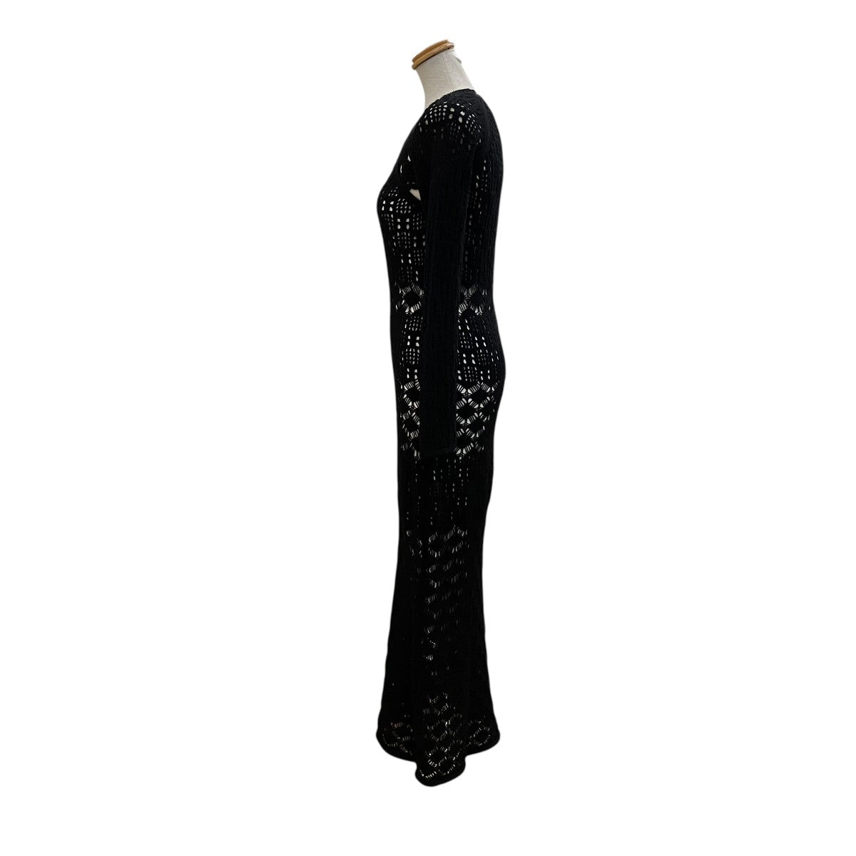 スリップドレス01210560430 CROCHET RAGLAN LONG DRESS