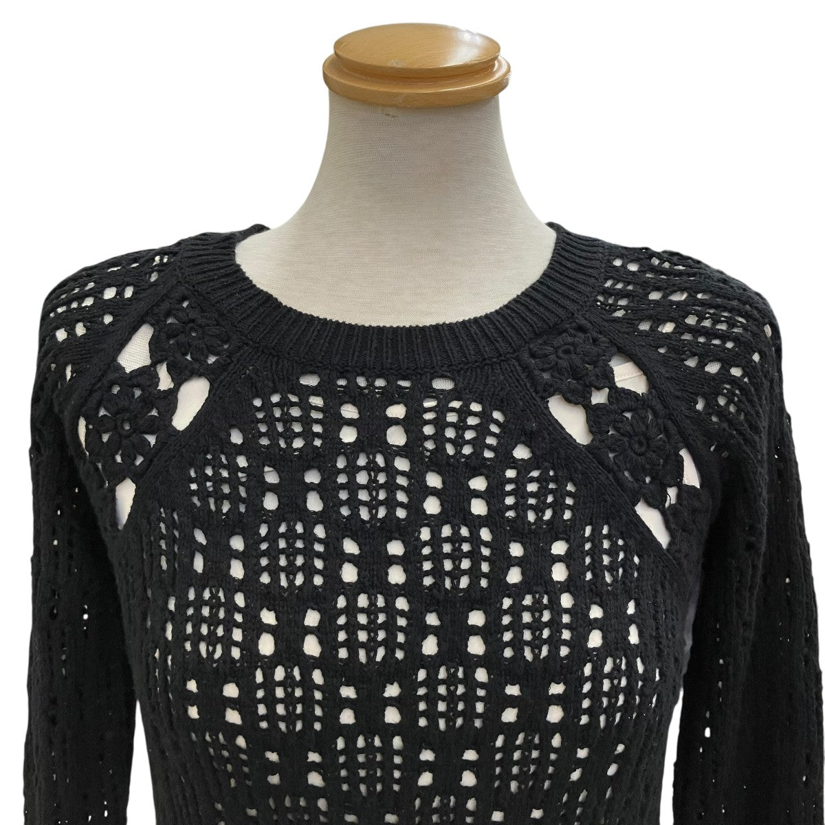 スリップドレス01210560430 CROCHET RAGLAN LONG DRESS