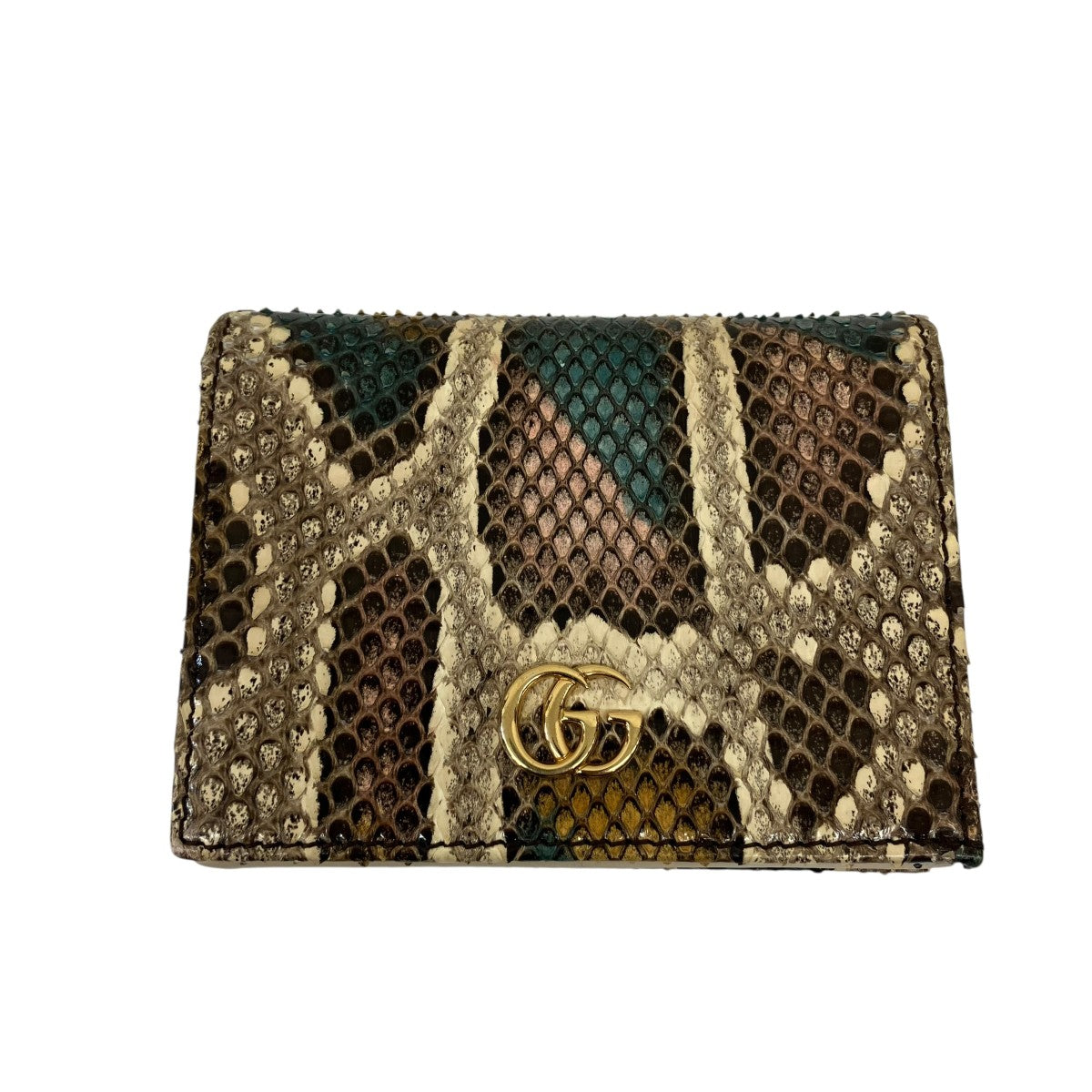 GUCCI GGマーモントパイソンコンパクトウォレット456126 古着・中古-1枚目のアイテム画像