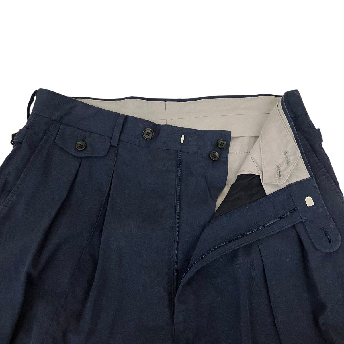 RAINMAKER DRAPED WIDE CHINO PANTSリヨセルコットンパンツRM201-036 古着・中古-3枚目のアイテム画像