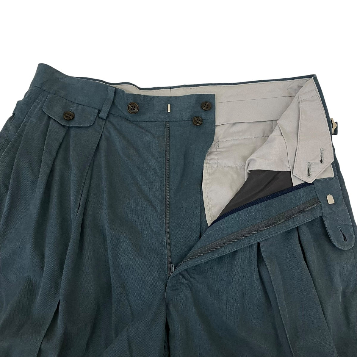 RAINMAKER DRAPED WIDE CHINO PANTSリヨセルコットンパンツRM201-036 古着・中古-3枚目のアイテム画像