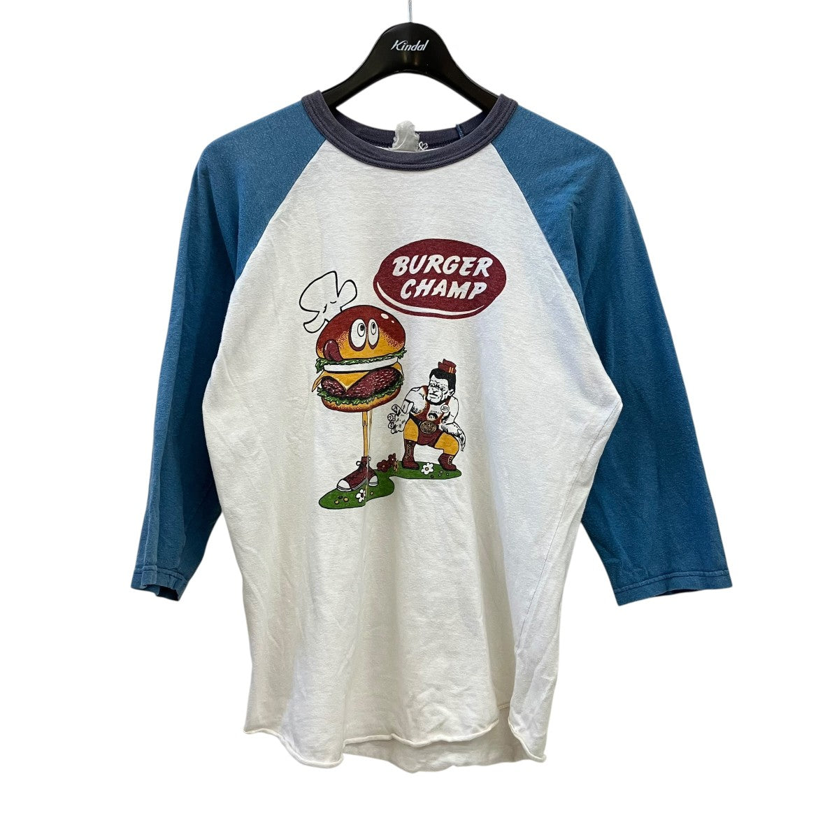 bootleggers 7分袖Tシャツburgerchamp 古着・中古-1枚目のアイテム画像