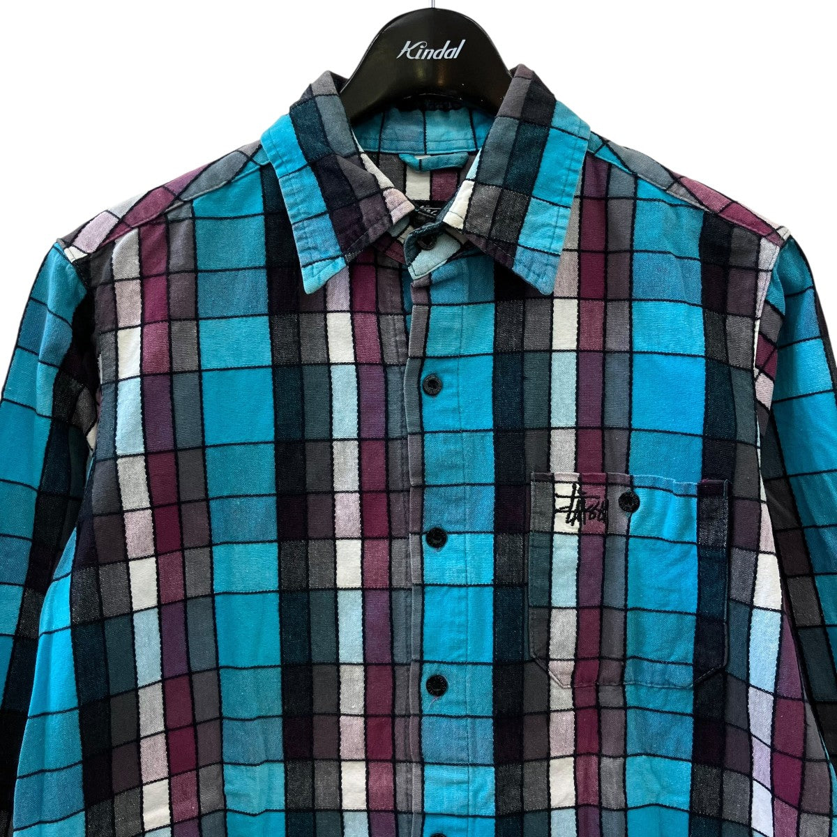 stussy 00’ｓチェックシャツ 古着・中古-3枚目のアイテム画像