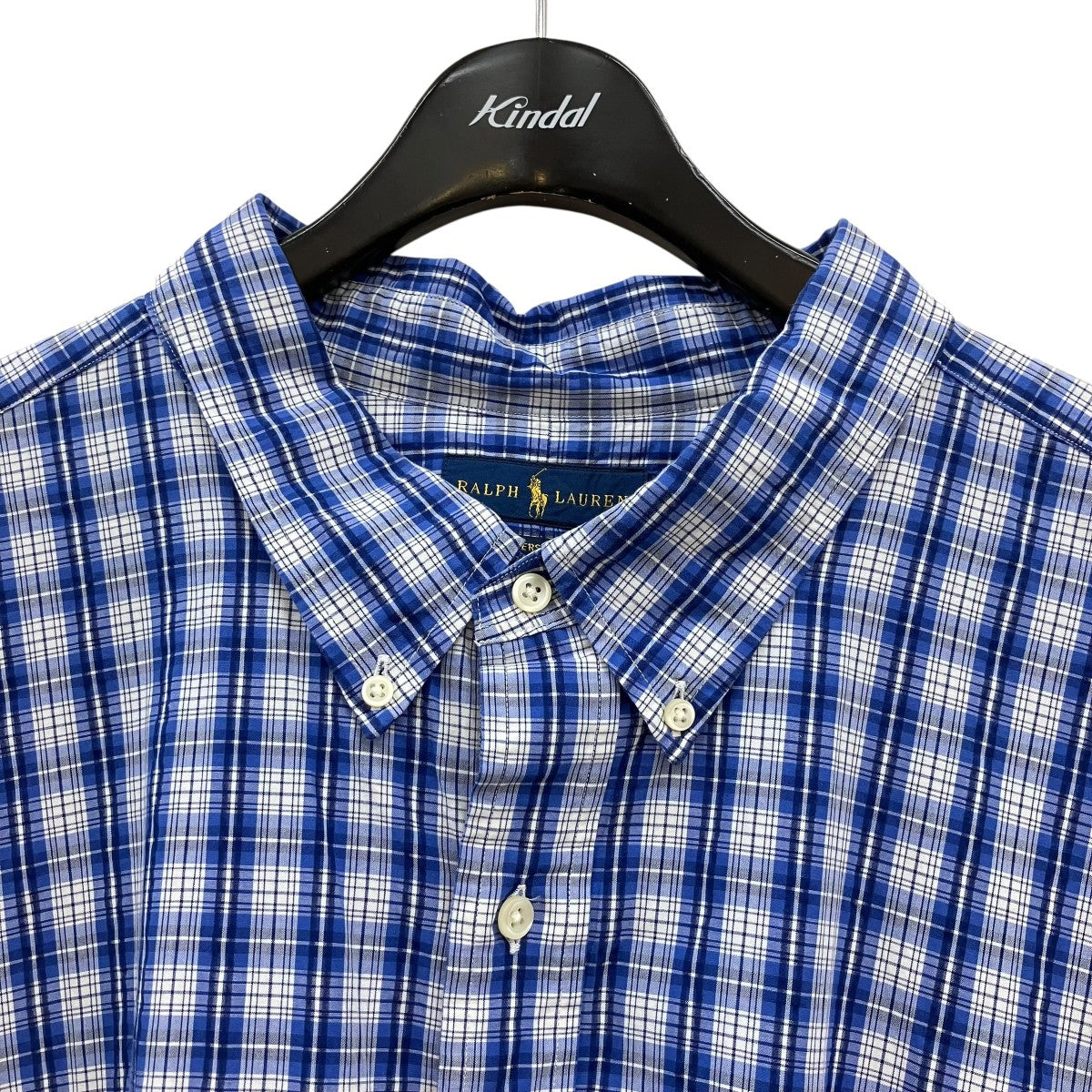 RALPH LAUREN チェック半袖シャツ 古着・中古-3枚目のアイテム画像
