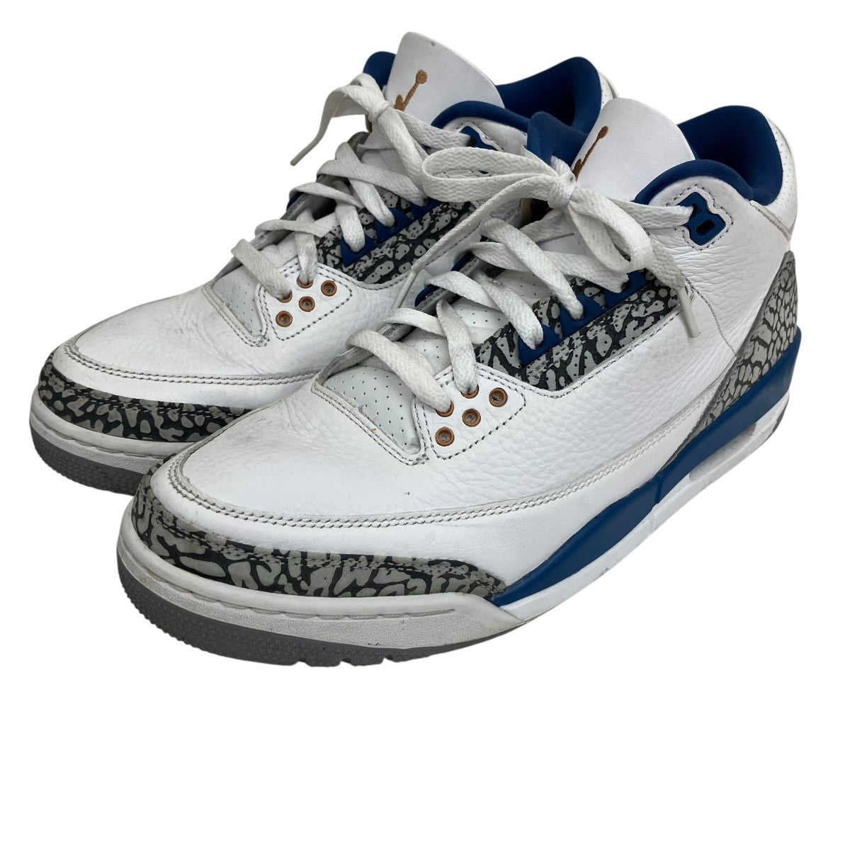 NIKE Air Jordan 3 Retro True Blue and CopperミッドカットスニーカーCT8532-148 古着・中古-1枚目のアイテム画像