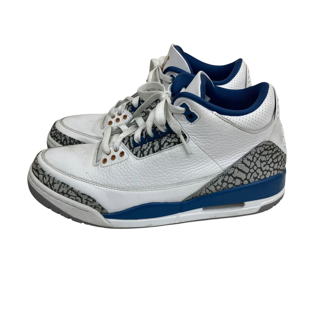 NIKE Air Jordan 3 Retro True Blue and CopperミッドカットスニーカーCT8532-148 古着・中古-2枚目のアイテム画像