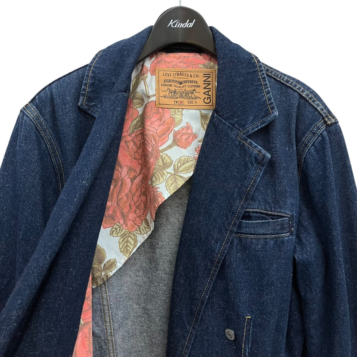 Blue Double-Breasted Denim Blazerデニムジャケット87481-0000