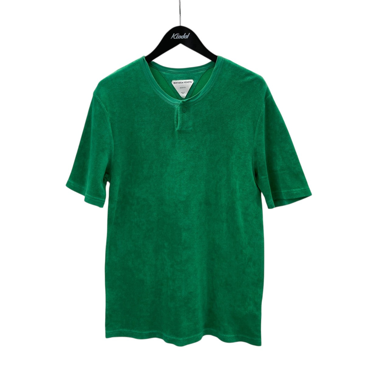 BOTTEGA VENETA ヘンリーネックパイルTシャツ／半袖カットソー656849 古着・中古-1枚目のアイテム画像