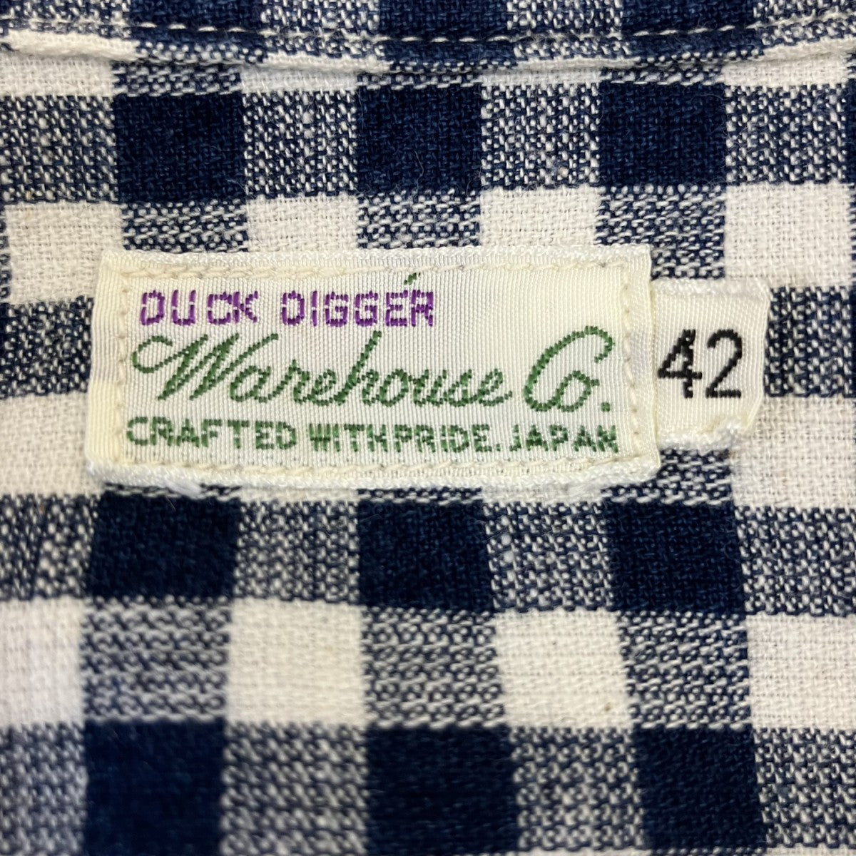 WAREHOUSE チェック半袖シャツ 古着・中古-5枚目のアイテム画像