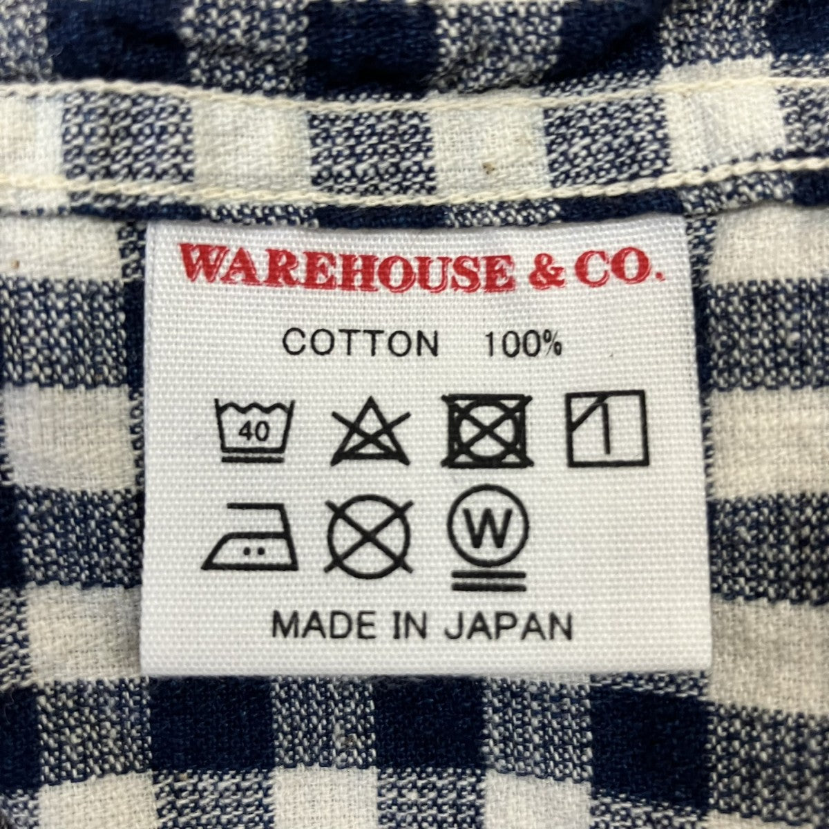 WAREHOUSE チェック半袖シャツ 古着・中古-6枚目のアイテム画像