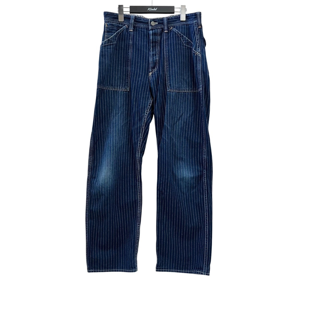 BOOTLEGGERS ストライプストライプデニムパンツ 古着・中古-1枚目のアイテム画像