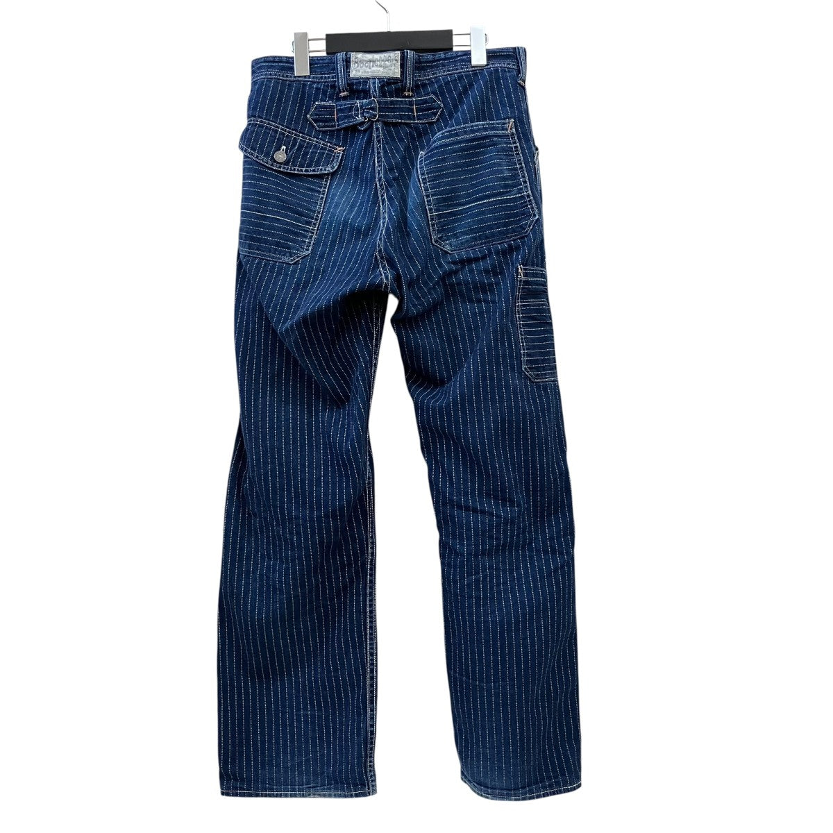 BOOTLEGGERS ストライプストライプデニムパンツ 古着・中古-2枚目のアイテム画像