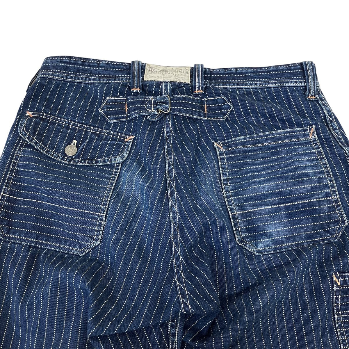 BOOTLEGGERS ストライプストライプデニムパンツ 古着・中古-4枚目のアイテム画像