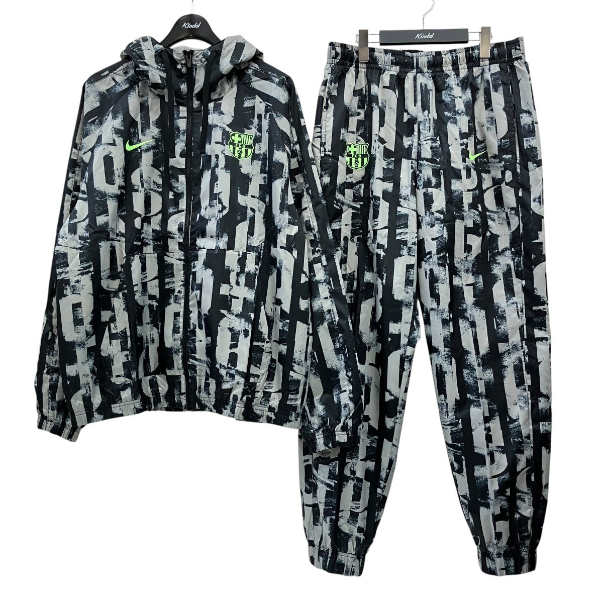 NIKE FCバルセロナ CE ウーブン トラックスーツ 24 25総柄トレーニングウェアFQ3038-010 古着・中古-1枚目のアイテム画像