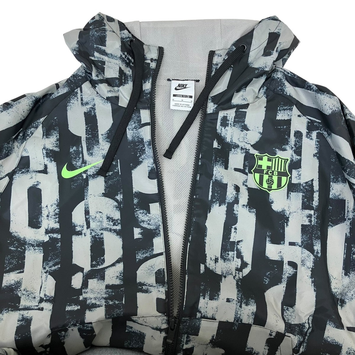 NIKE FCバルセロナ CE ウーブン トラックスーツ 24 25総柄トレーニングウェアFQ3038-010 古着・中古-3枚目のアイテム画像
