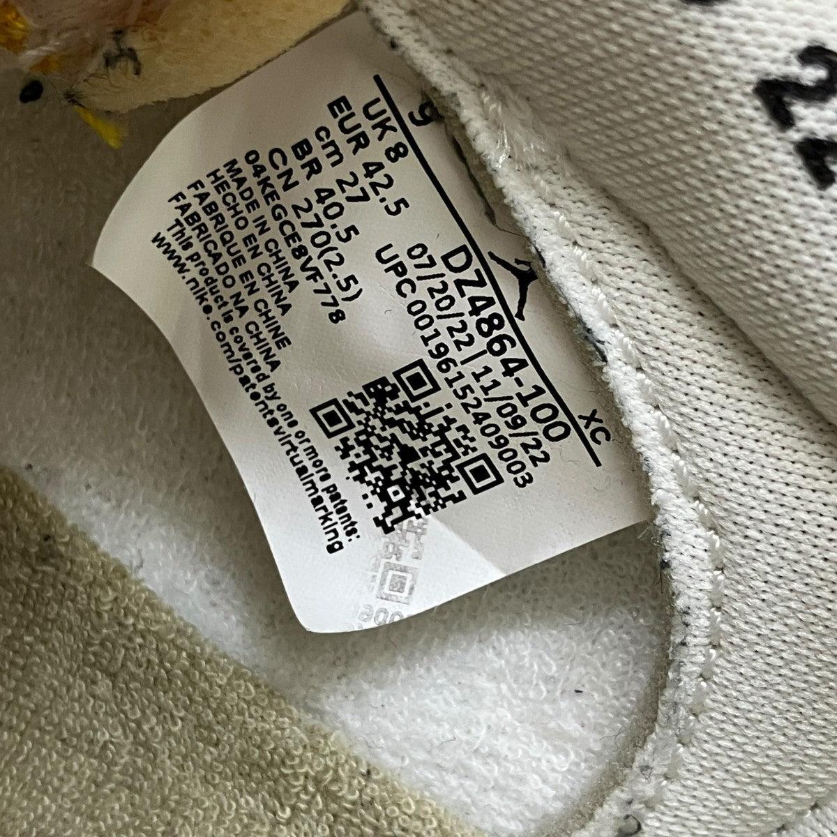 AIR JORDAN 1 KO LOW SPスニーカーDZ4864-100