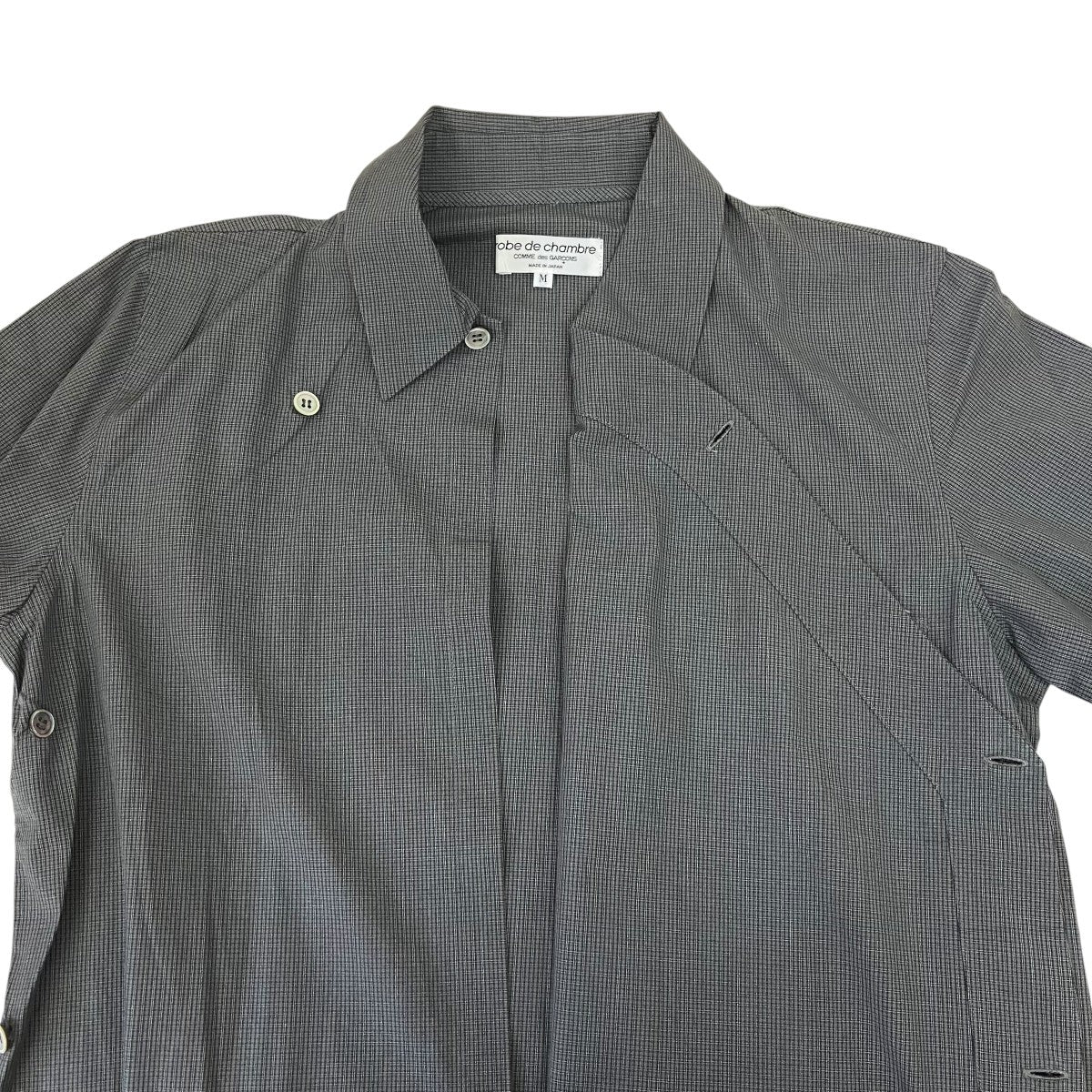 ROBE DE CHAMBRE COMME DES GARCONS AD2001チェック長袖シャツRE-B015 古着・中古-4枚目のアイテム画像