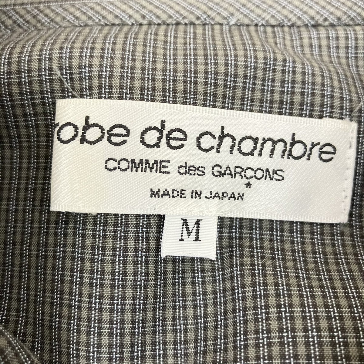 ROBE DE CHAMBRE COMME DES GARCONS AD2001チェック長袖シャツRE-B015 古着・中古-6枚目のアイテム画像