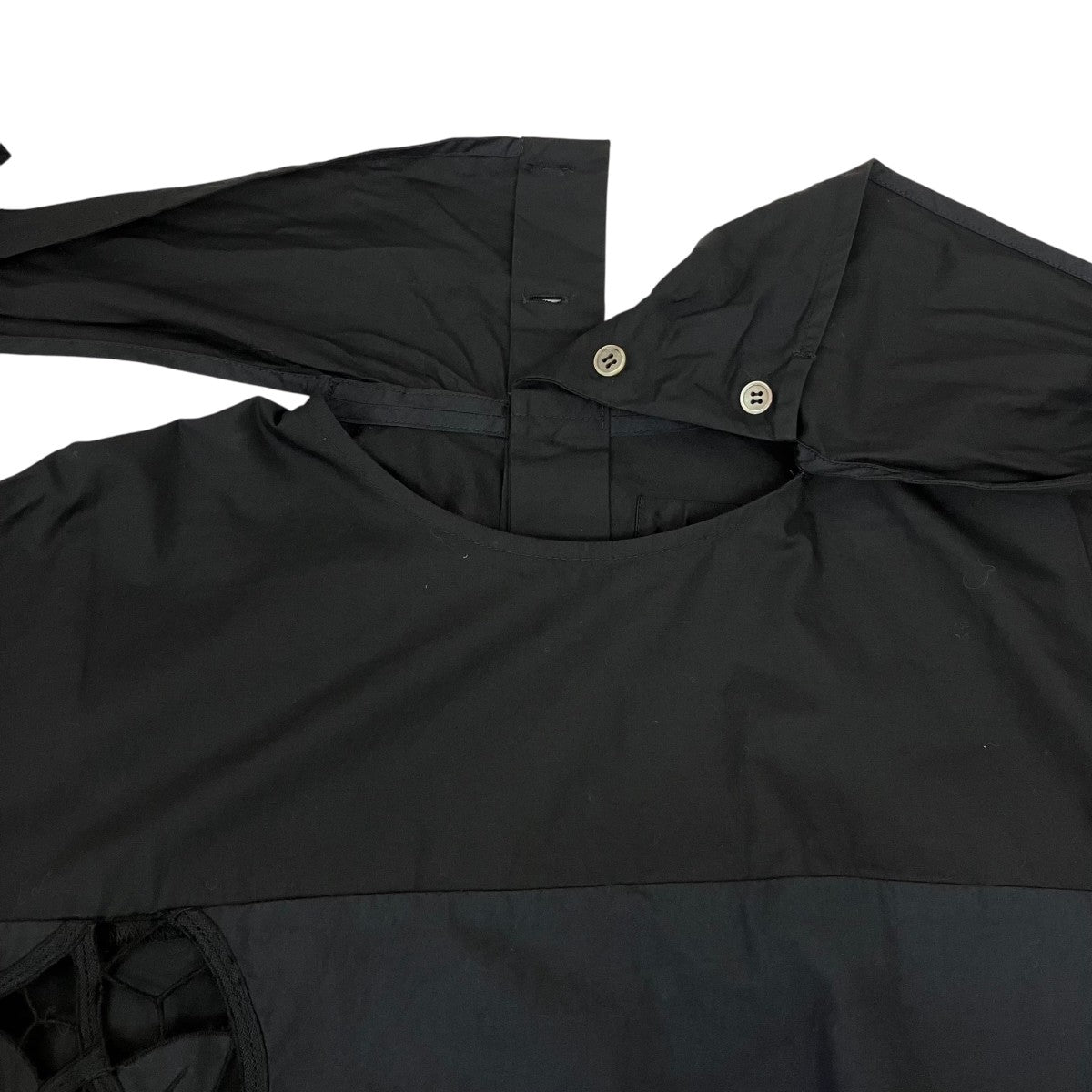 tricot COMME des GARCONS AD2001レースブラウスTE-B013 古着・中古-3枚目のアイテム画像