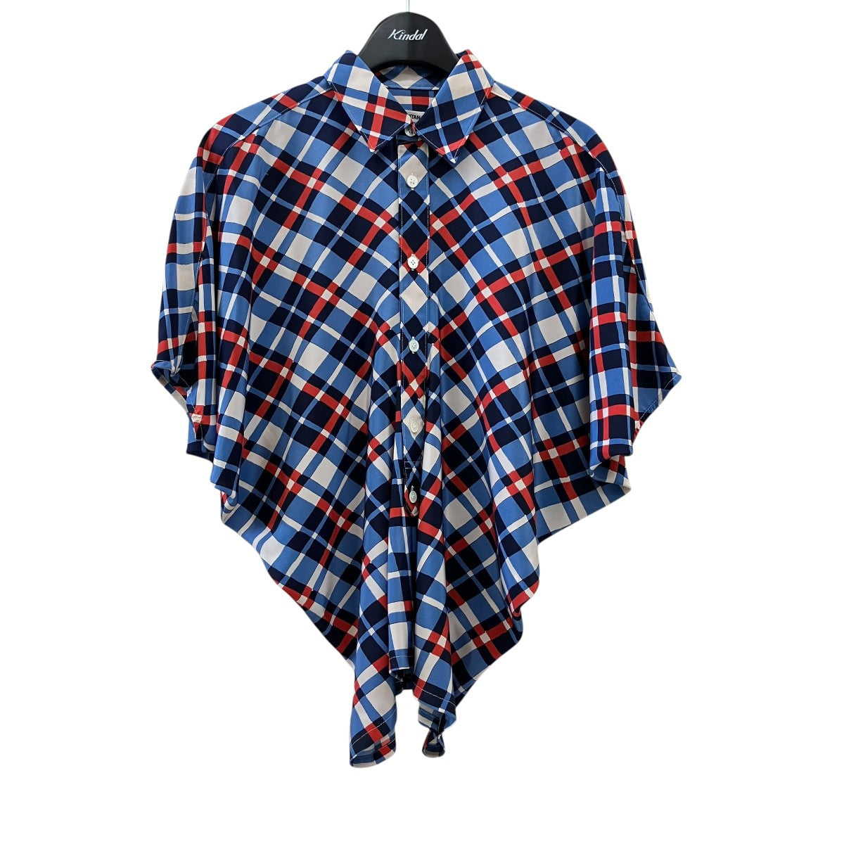 JUNYA WATANABE AD2012 タグ付きチェック変形ブラウスJK-B032 古着・中古-1枚目のアイテム画像