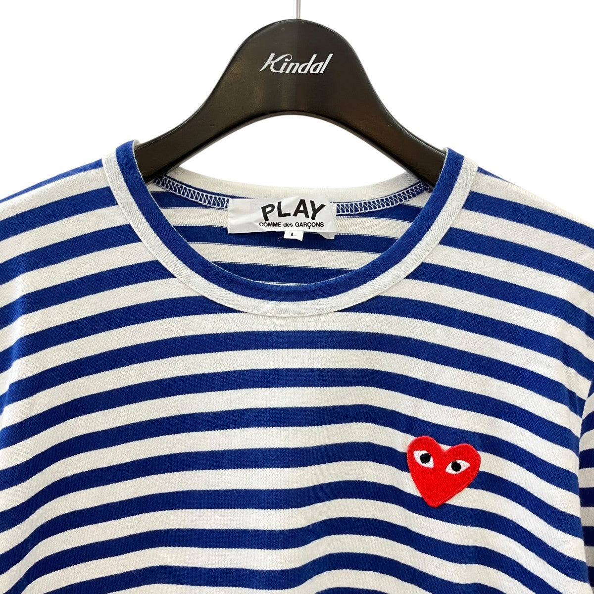 PLAY COMME des GARCONS AD2012ボーダーロングスリーブカットソーAZ-T163 古着・中古-3枚目のアイテム画像