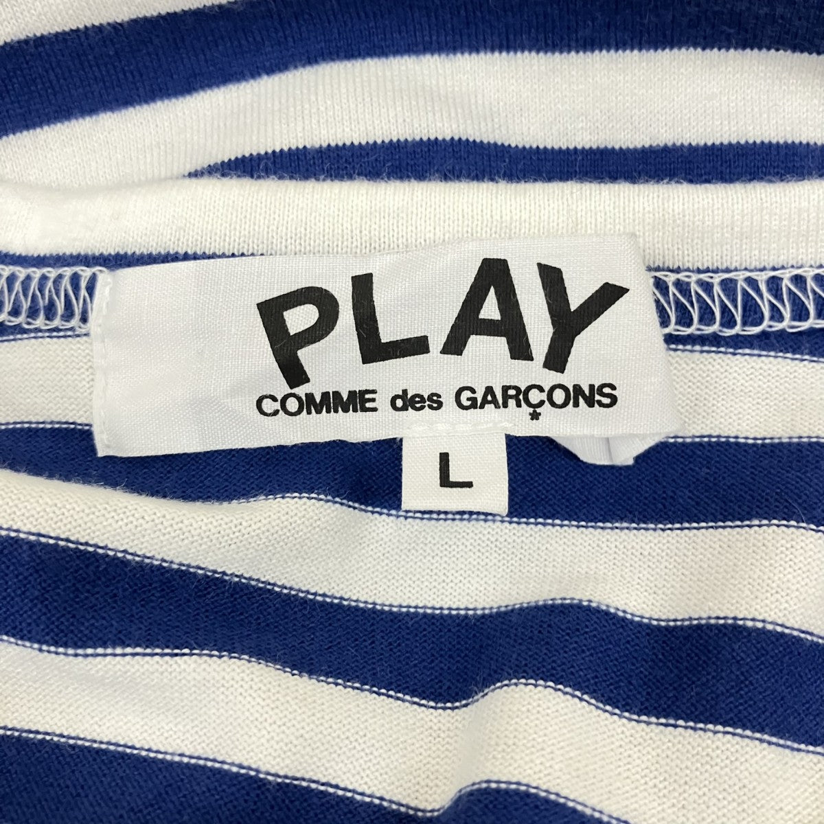 PLAY COMME des GARCONS AD2012ボーダーロングスリーブカットソーAZ-T163 古着・中古-5枚目のアイテム画像