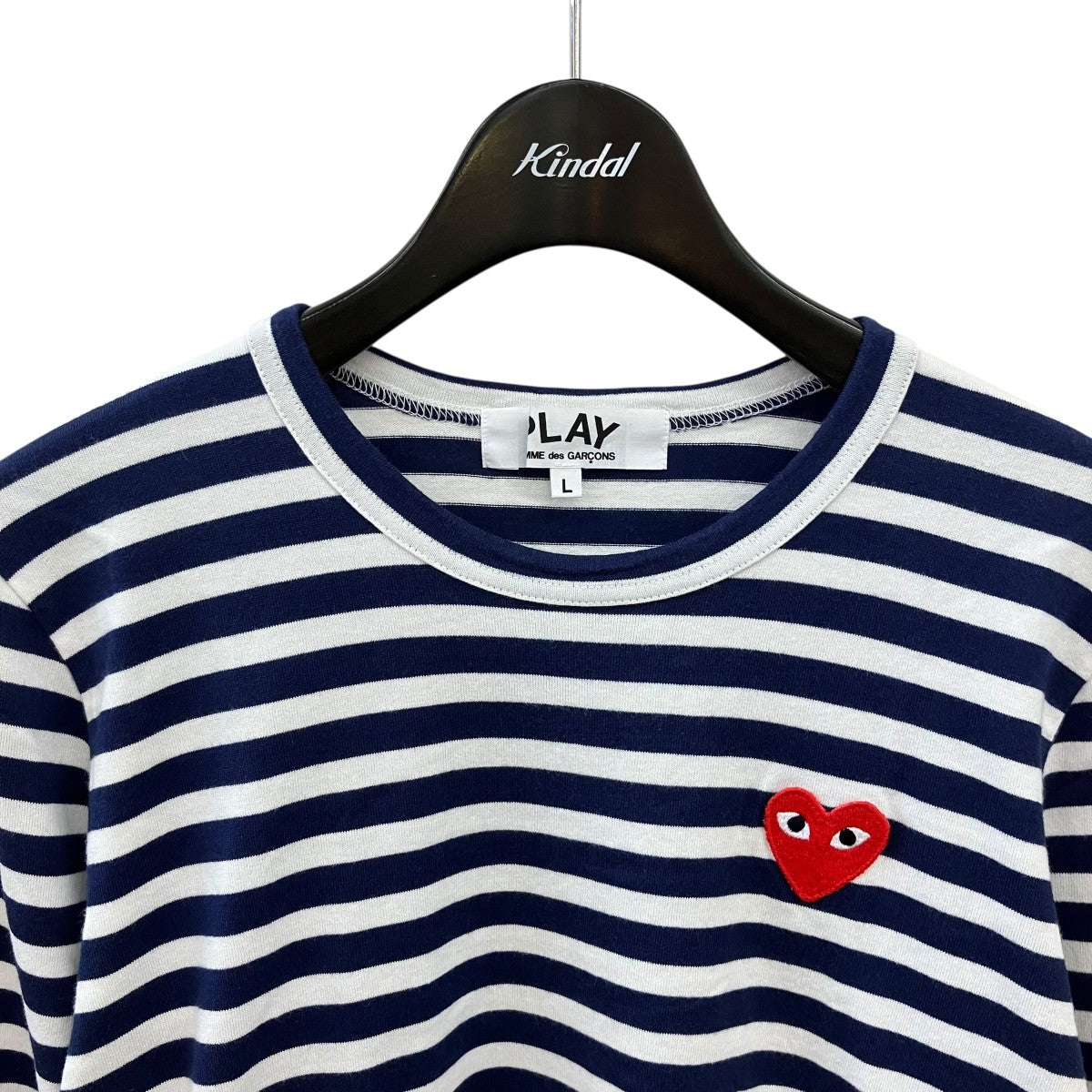 PLAY COMME des GARCONS AD2012ボーダーロングスリーブカットソーAZ-T009 古着・中古-3枚目のアイテム画像