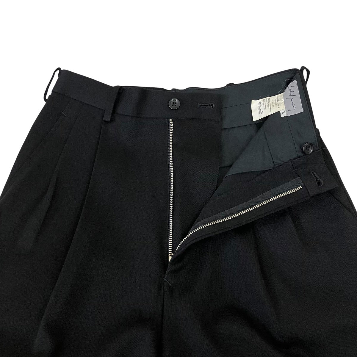 YOHJI YAMAMOTO 91AWウールギャバスラックススラックス 古着・中古-3枚目のアイテム画像