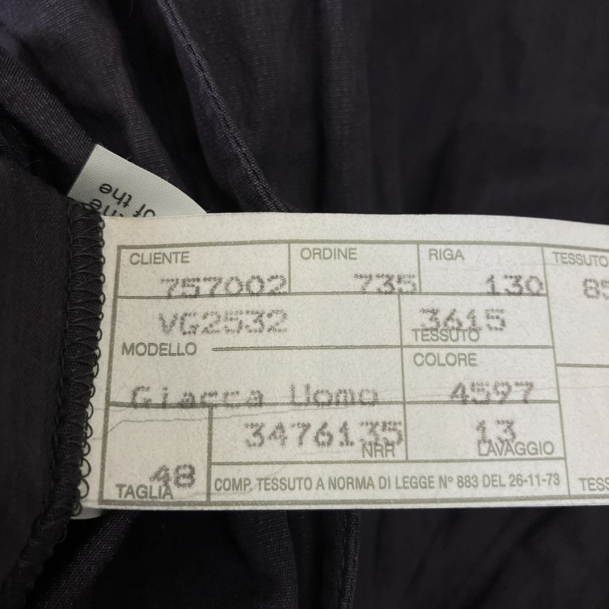 EMPORIO ARMANI Archive フロントマジックテープテーラードジャケットVG2532 古着・中古-6枚目のアイテム画像