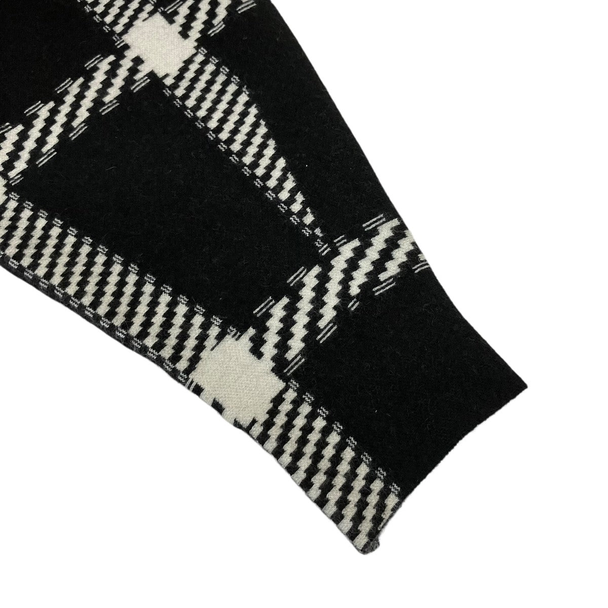 Cashmere Knit Flare Topチェック長袖ニットMY23AW-KR007