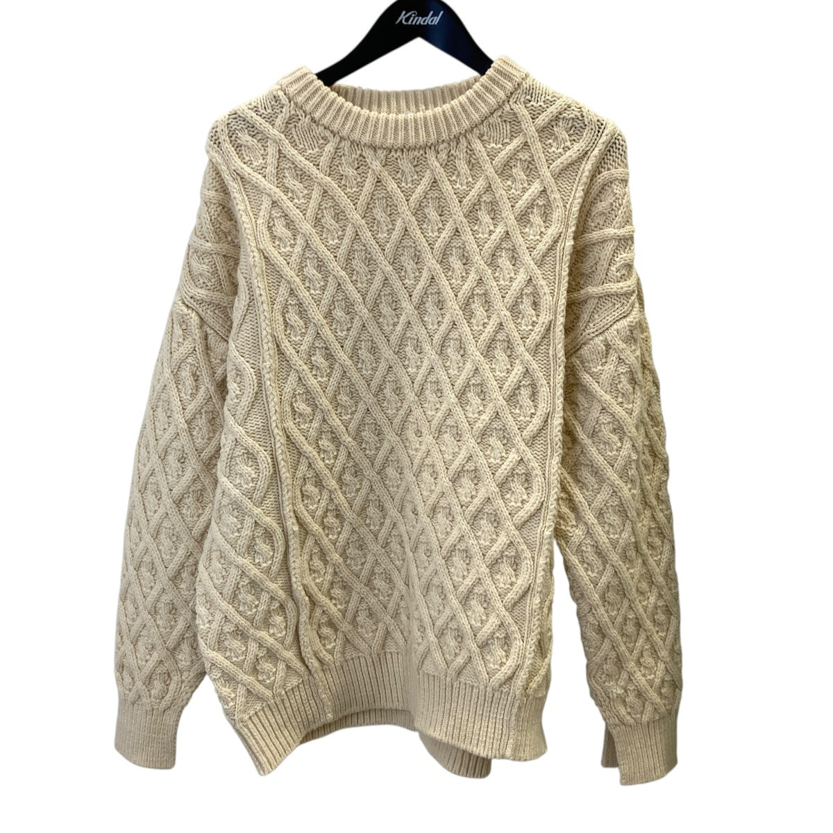 HARD TWIST MERINO ARAN KNIT P OケーブルニットA9AP03FM