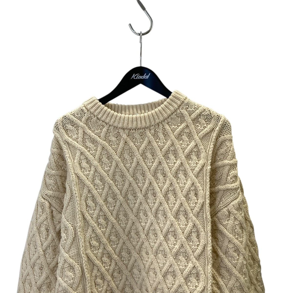 HARD TWIST MERINO ARAN KNIT P OケーブルニットA9AP03FM