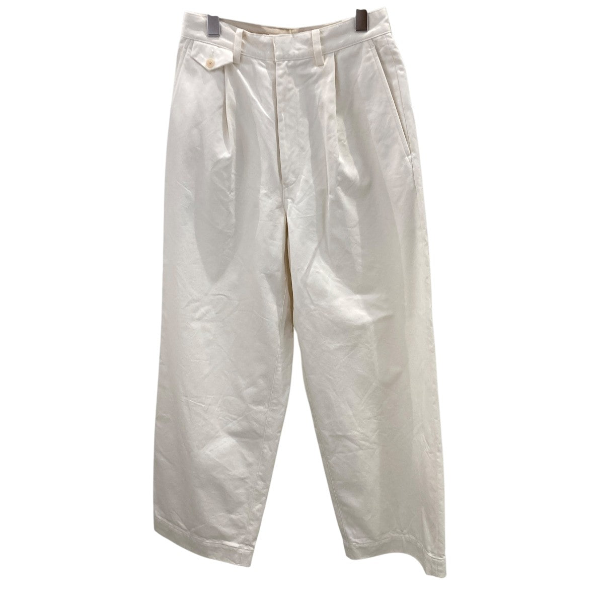AURALEE WASHED FINX CHINO ONE-TUCK PANTSパンツA25SP05FC 古着・中古-1枚目のアイテム画像