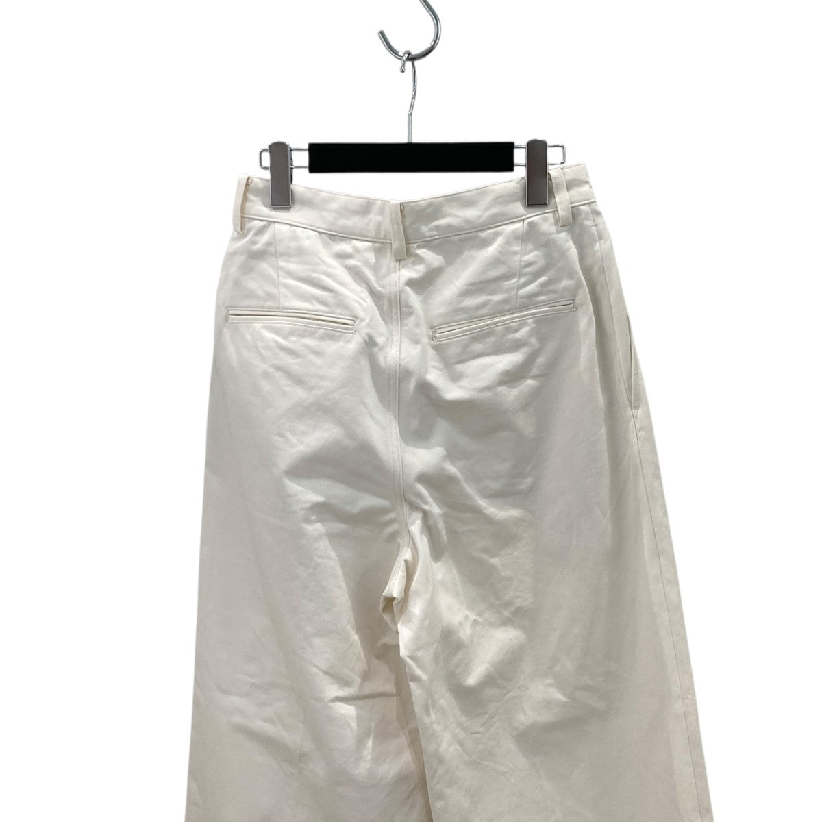 AURALEE WASHED FINX CHINO ONE-TUCK PANTSパンツA25SP05FC 古着・中古-4枚目のアイテム画像