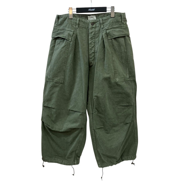 HERILL(ヘリル) Duck Cargopantsカーゴパンツ オリーブ サイズ 3