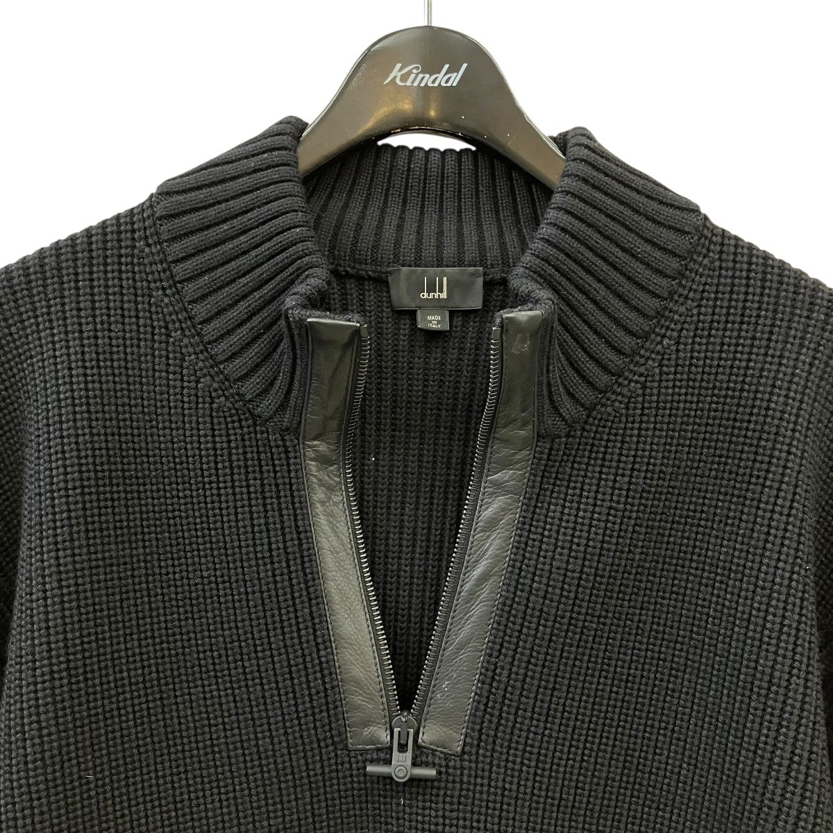 dunhill ハーフジップニット 古着・中古-4枚目のアイテム画像