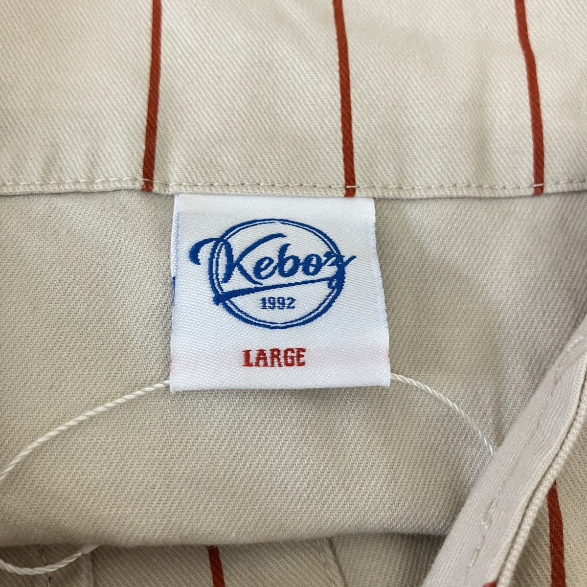 SPACE LOV3 × KEBOZ BASEBALL JERJEYストライプベースボールシャツ