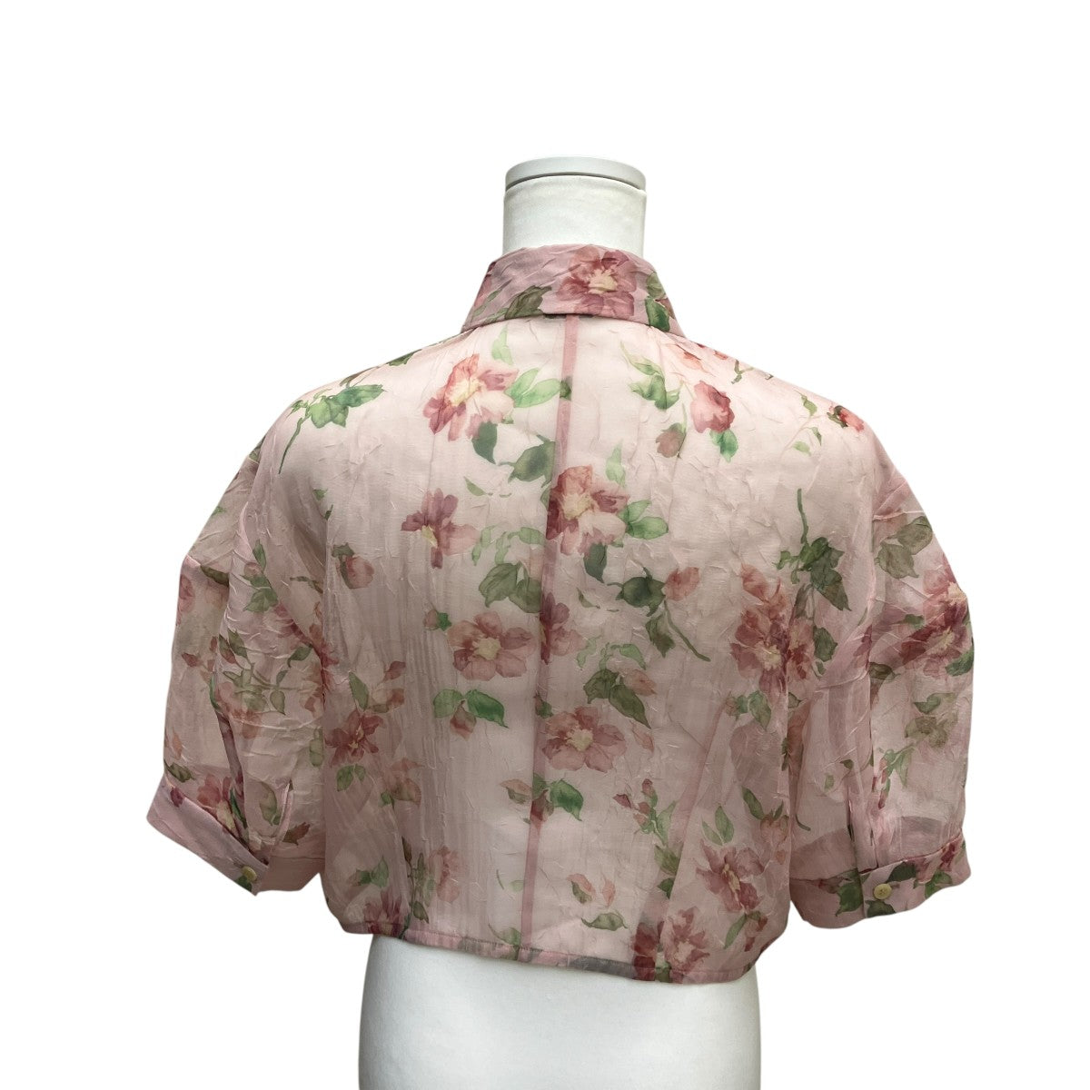 SHEER FLOWER SHORT SLEEVE SHIRTS花柄半袖シアーシャツ18122-4222