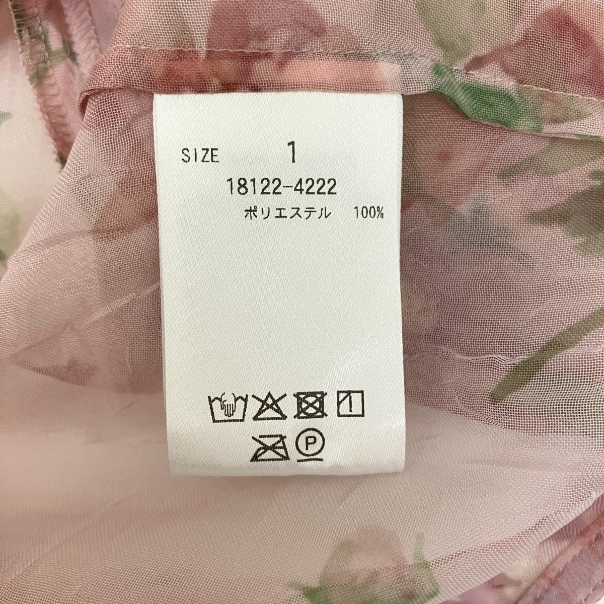 SHEER FLOWER SHORT SLEEVE SHIRTS花柄半袖シアーシャツ18122-4222