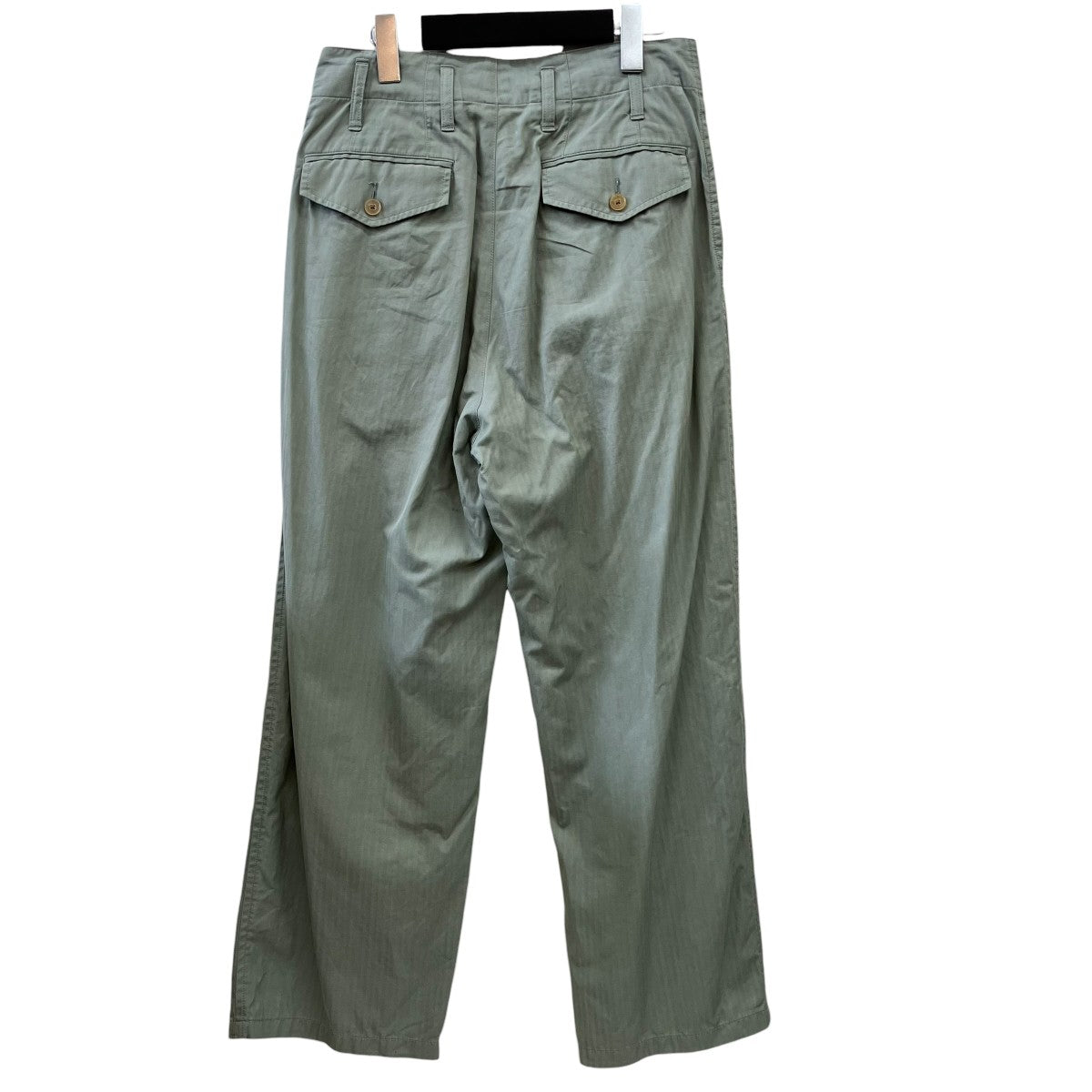 22SSWASHED FINX HERRINGBONE SLACKSスラックスA22SP03FH