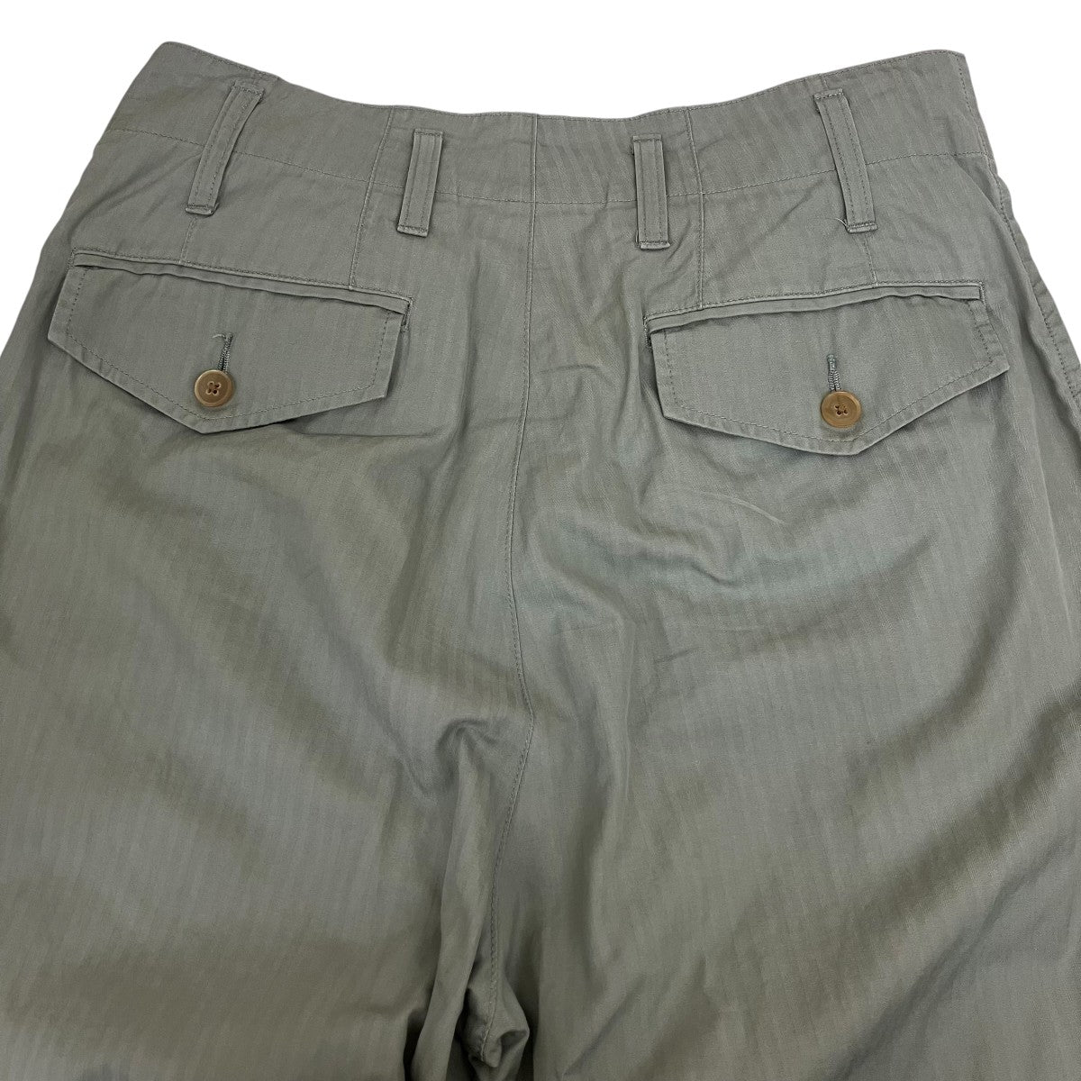 22SSWASHED FINX HERRINGBONE SLACKSスラックスA22SP03FH