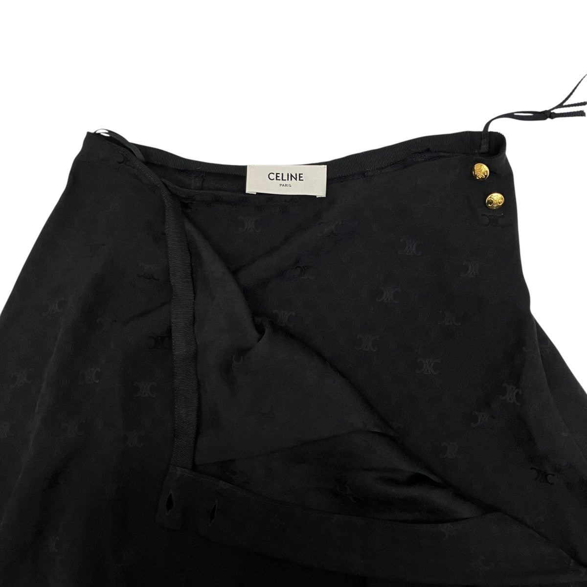 総柄シルクラップスカート2J508779R